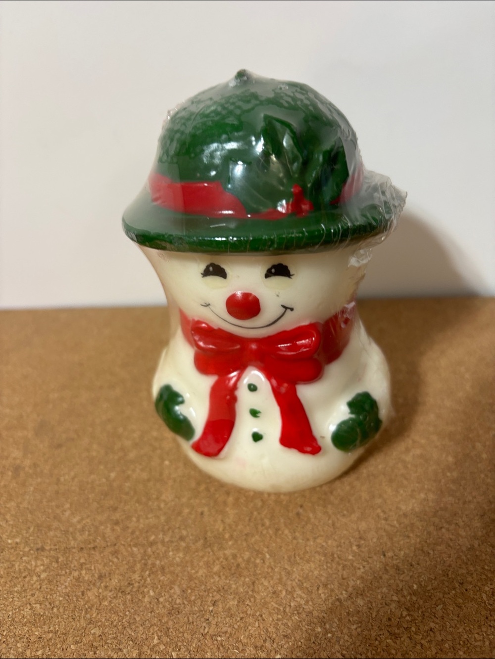 Holiday Snowman Candle 5.5” Christmas